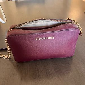 Maroon Michael Kors Crossbody